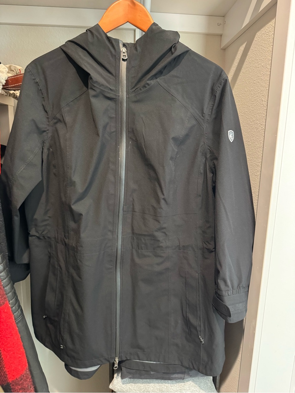 Kuhl Women's Black Hooded Rain Jacket